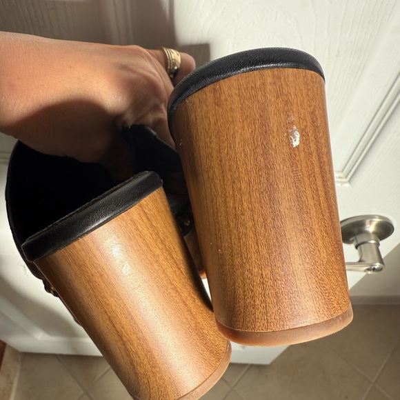 Michael Kors Black and Gold Mules - Picture 4 of 4